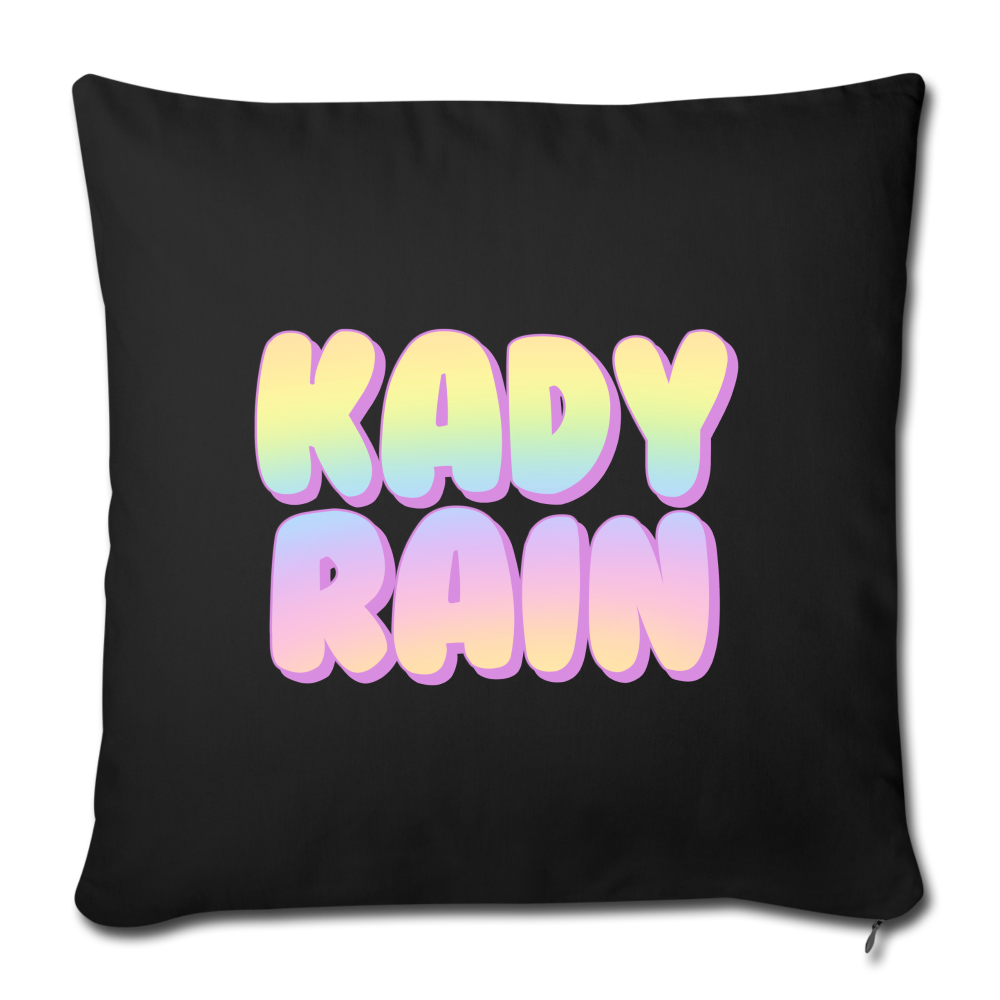 Throw Pillow Cover 18” x 18” - black