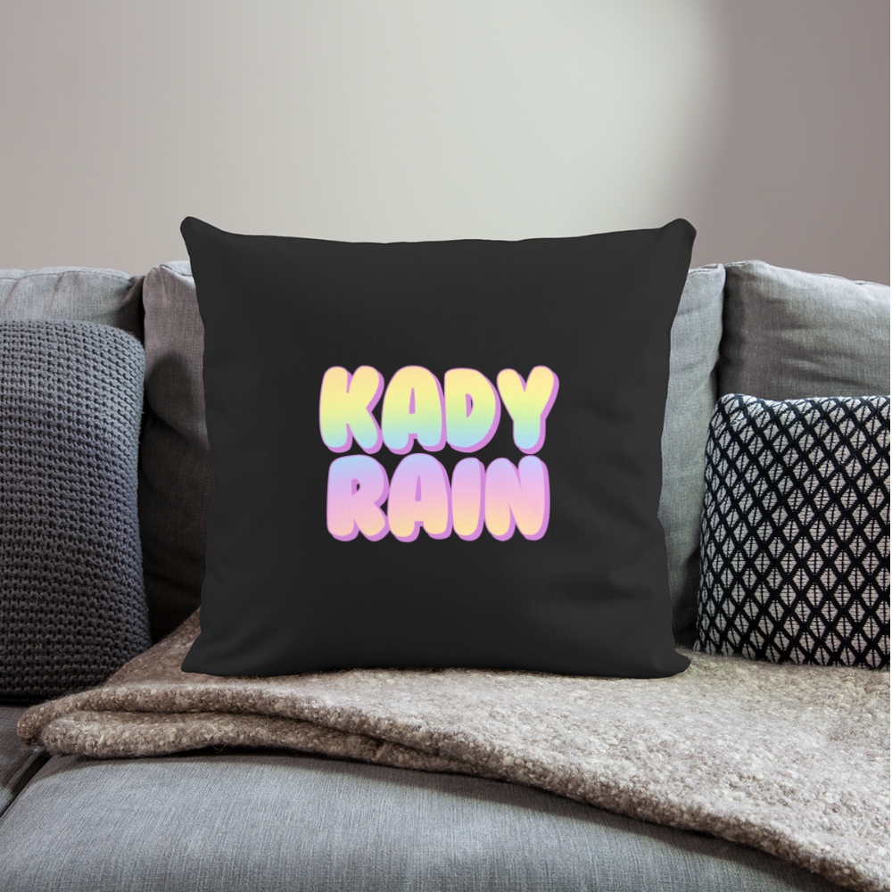 Throw Pillow Cover 18” x 18” - black