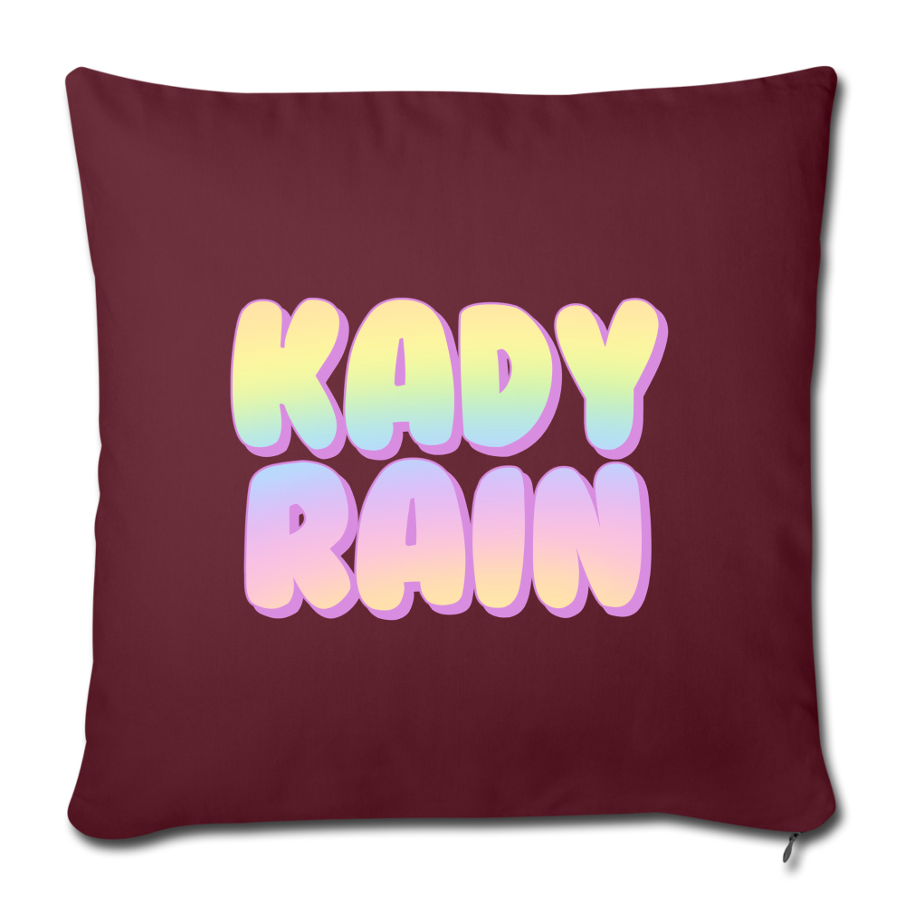 Throw Pillow Cover 18” x 18” - burgundy